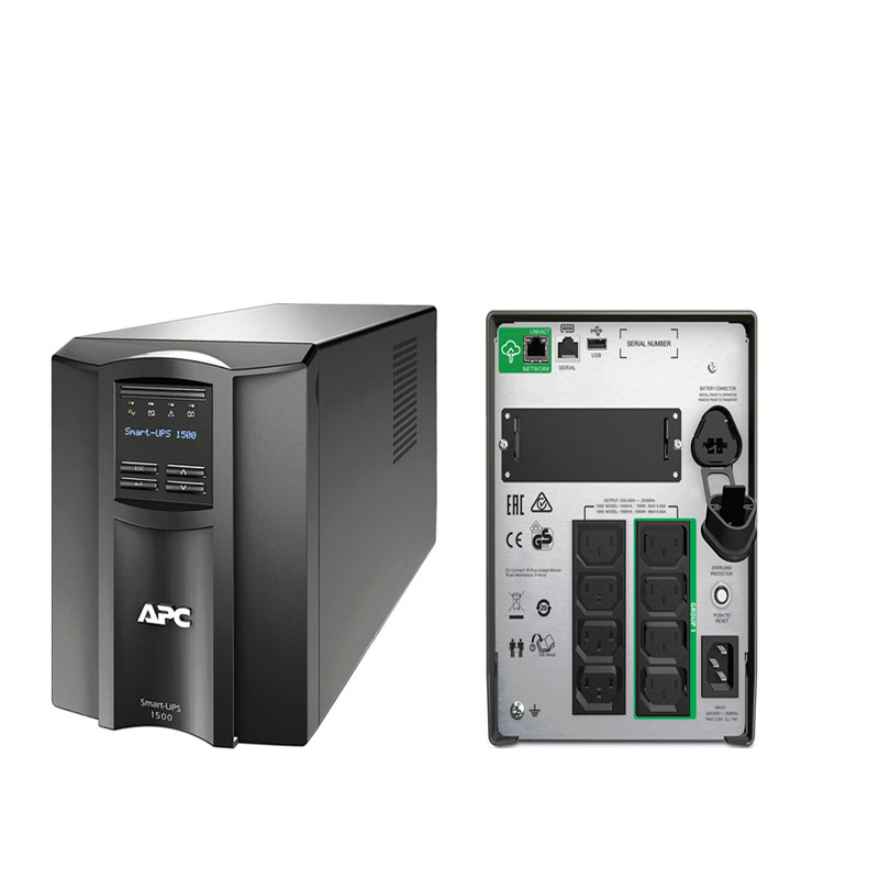 APC Smart-UPS 1500VA LCD 120V Tower UPS w Smartconnect (SMT1500C)