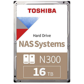 Toshiba N300 16TB NAS 3.5” SATA HDD N300 NAS Hard Drive Built for 24/7 reliability (HDWG31GUZSVA)