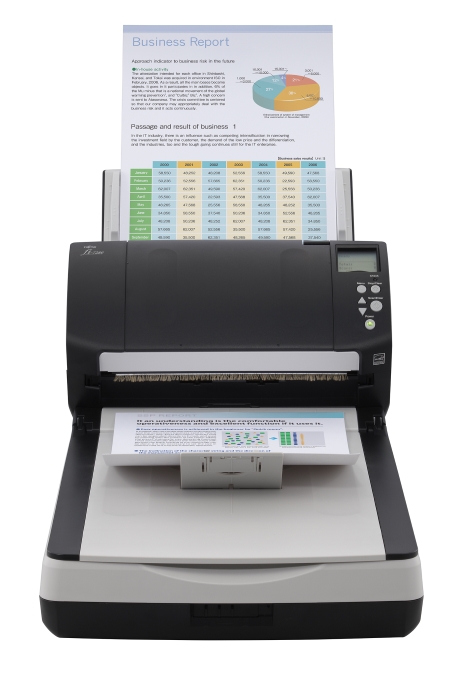 Fujitsu fi-7180 Document scanner Duplex 8.5 in x 14 in 600 dpi x 600 dpi up to 80 ppm (mono)   up to 80 ppm (color) ADF 80 sheets up