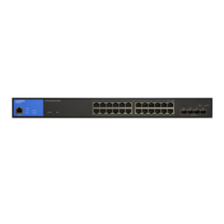 Linksys LGS328MPC  24-Port Managed Gigabit PoE+ Switch with 4 10G SFP+ Uplinks 410W TAA Compliant