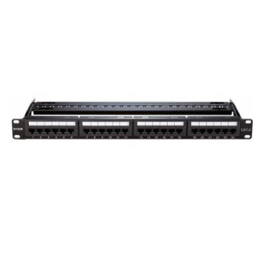 Punchdown Panel Dlink NPP-C61BLK241 24 Port Cat6 Unshielded Fully Loaded Punch Down ...