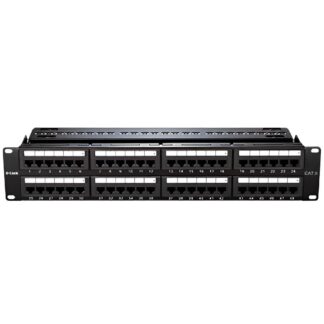 Dlink NPP-C61BLK481 48 Port Cat6 Unshielded Fully Loaded Patch Panel