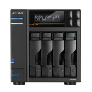 ASUSTOR NAS by ASUS, Lockerstor 4 Gen3 AS6804T 4-Bay Network Attached Storage(NAS)
