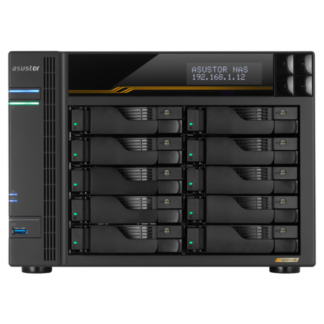 ASUSTOR NAS by ASUS, Lockerstor 10 Gen3 AS6810T 10-Bay Network Attached Storage(NAS)